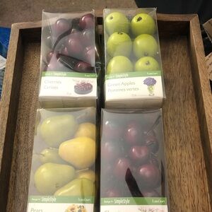 Craft Decorative Faux Fruit Set in Red and Green